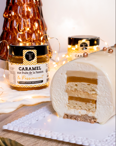 Buche Noel caramel à la passion