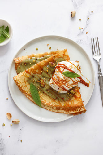crepe pistache verveine dessert gourmand