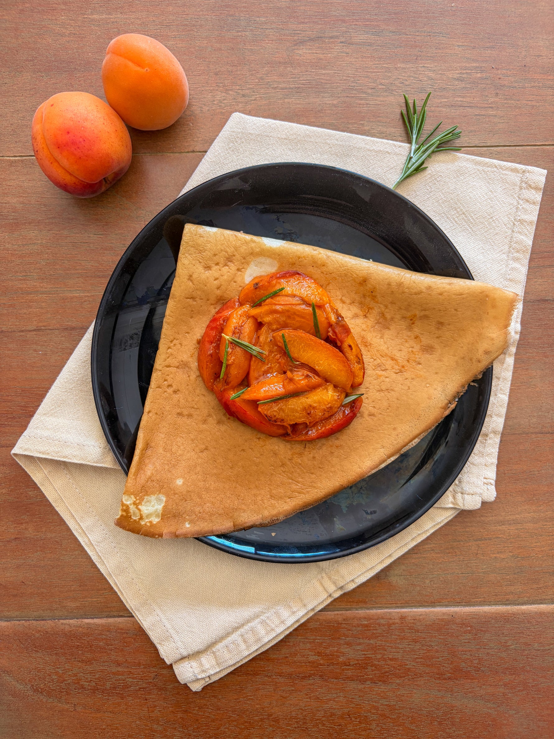 Crêpe abricot & romarin 🌿