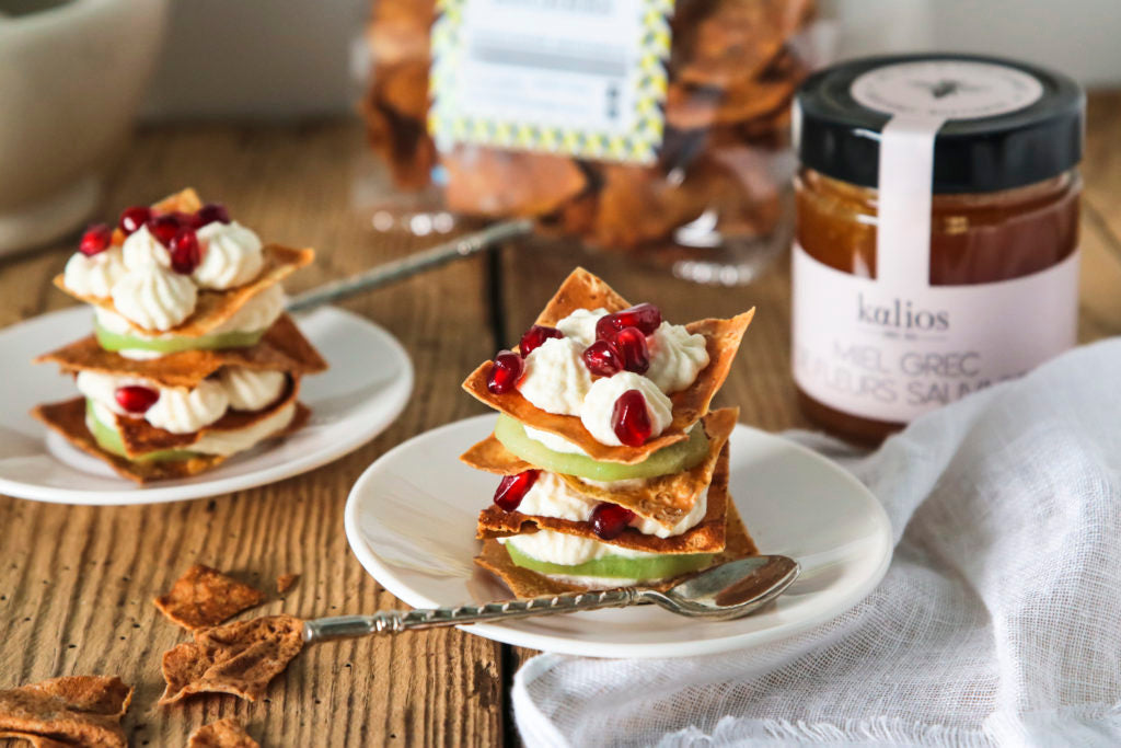 Mille-feuilles de chips de crêpes Mademoiselle Breizh
