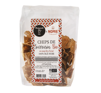 Chips de sarrasin au paprika fumé
