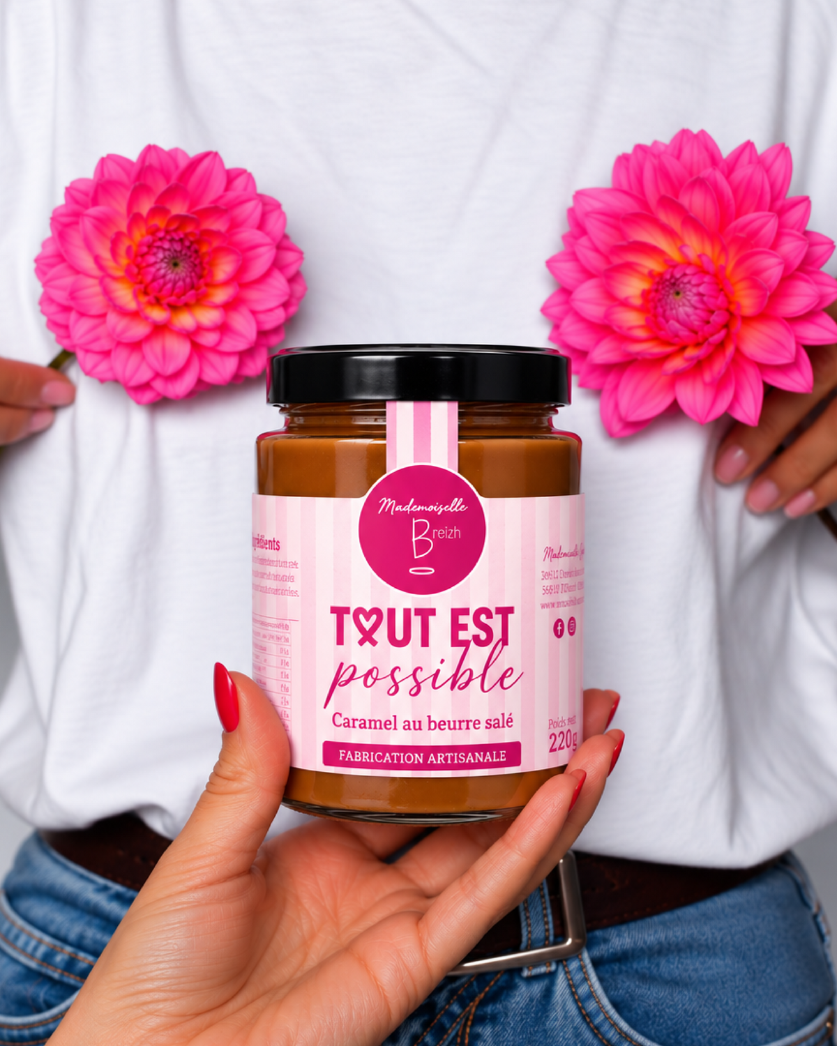 Caramel au beurre salé 220g - Édition Octobre Rose