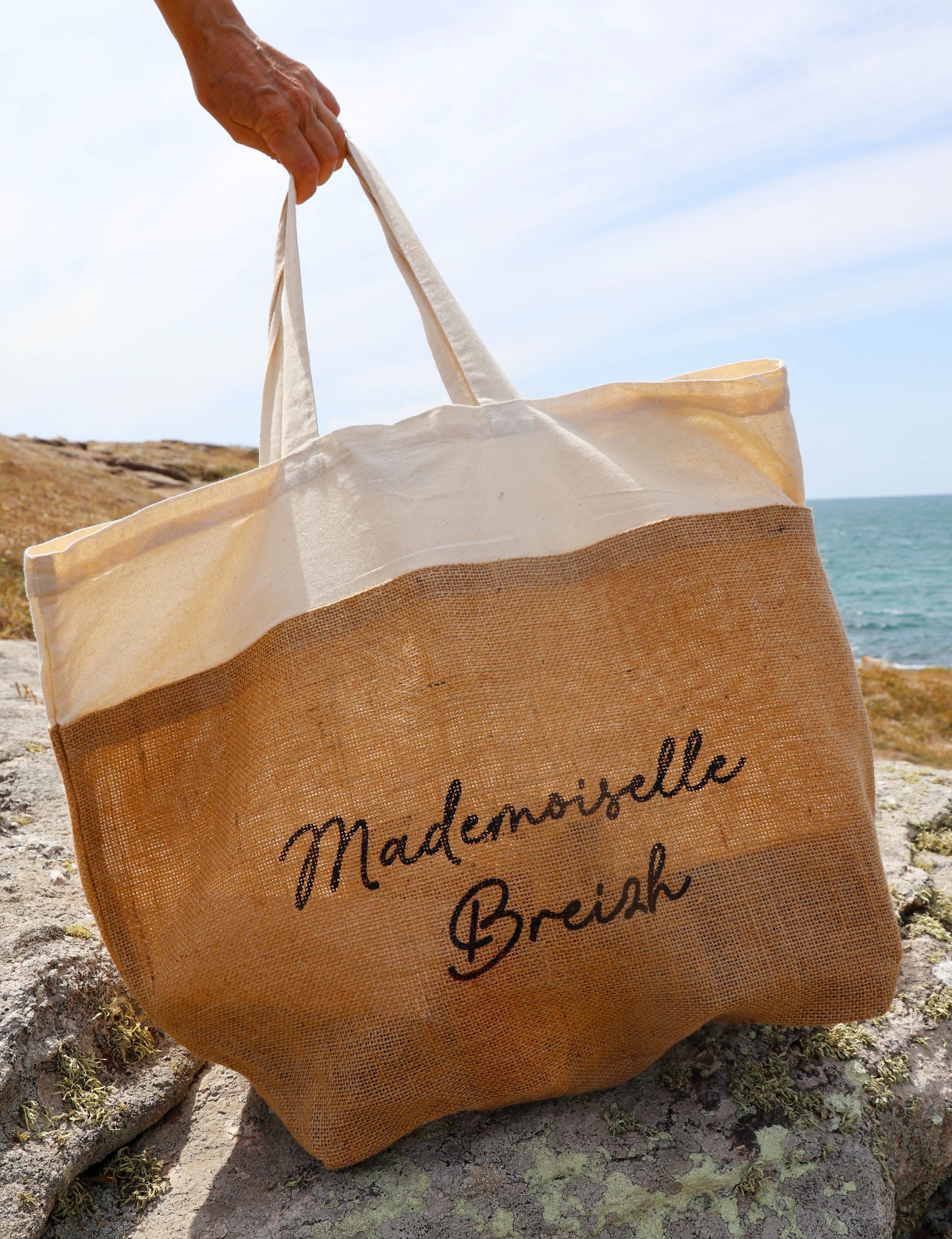 Sac En Toile Plage Sac De Plage Mademoiselle Breizh