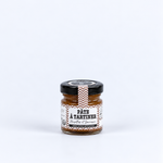 mini pot de pâte à tartiner noisettes et sarrasin avec une étiquette marron