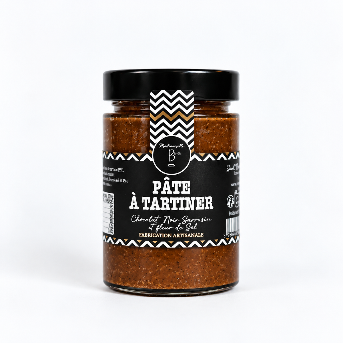 Pâte à tartiner au chocolat noir, sarrasin & fleur de sel